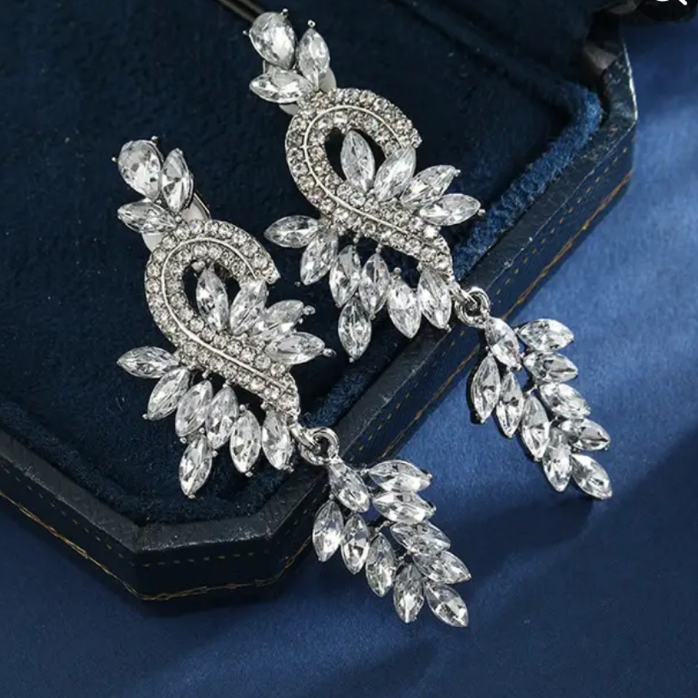 Brand new diamond earrings